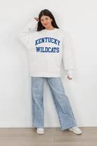 KENTUCKY WILDCATS ALL-STAR STYLE PREMIUM FLEECE DROP SHOULDER CREWNECK PULLOVER BY MADI PREWETT TROUTT