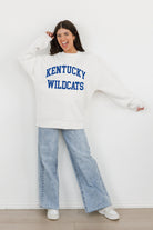 KENTUCKY WILDCATS ALL-STAR STYLE PREMIUM FLEECE DROP SHOULDER CREWNECK PULLOVER BY MADI PREWETT TROUTT