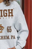 LEHIGH MOUNTAIN HAWKS ALLEGIANCE PREMIUM FLEECE DROP SHOULDER CREWNECK PULLOVER