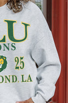 SOUTHEASTERN LOUISIANA LIONS ALLEGIANCE PREMIUM FLEECE DROP SHOULDER CREWNECK PULLOVER