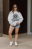 LAS VEGAS RAIDERS GOING WILD PREMIUM FLEECE DROP SHOULDER CREWNECK PULLOVER