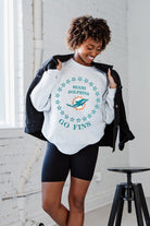 MIAMI DOLPHINS SUPERSTAR PREMIUM FLEECE DROP SHOULDER CREWNECK PULLOVER