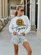 MISSOURI TIGERS GOING WILD PREMIUM FLEECE DROP SHOULDER CREWNECK PULLOVER