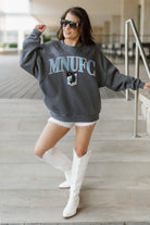 MINNESOTA UNITED SEAL THE DEAL PREMIUM FLEECE DROP SHOULDER CREWNECK PULLOVER