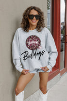 MISSISSIPPI STATE BULLDOGS GOING WILD PREMIUM FLEECE DROP SHOULDER CREWNECK PULLOVER