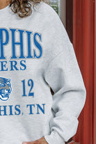 MEMPHIS TIGERS ALLEGIANCE PREMIUM FLEECE DROP SHOULDER CREWNECK PULLOVER