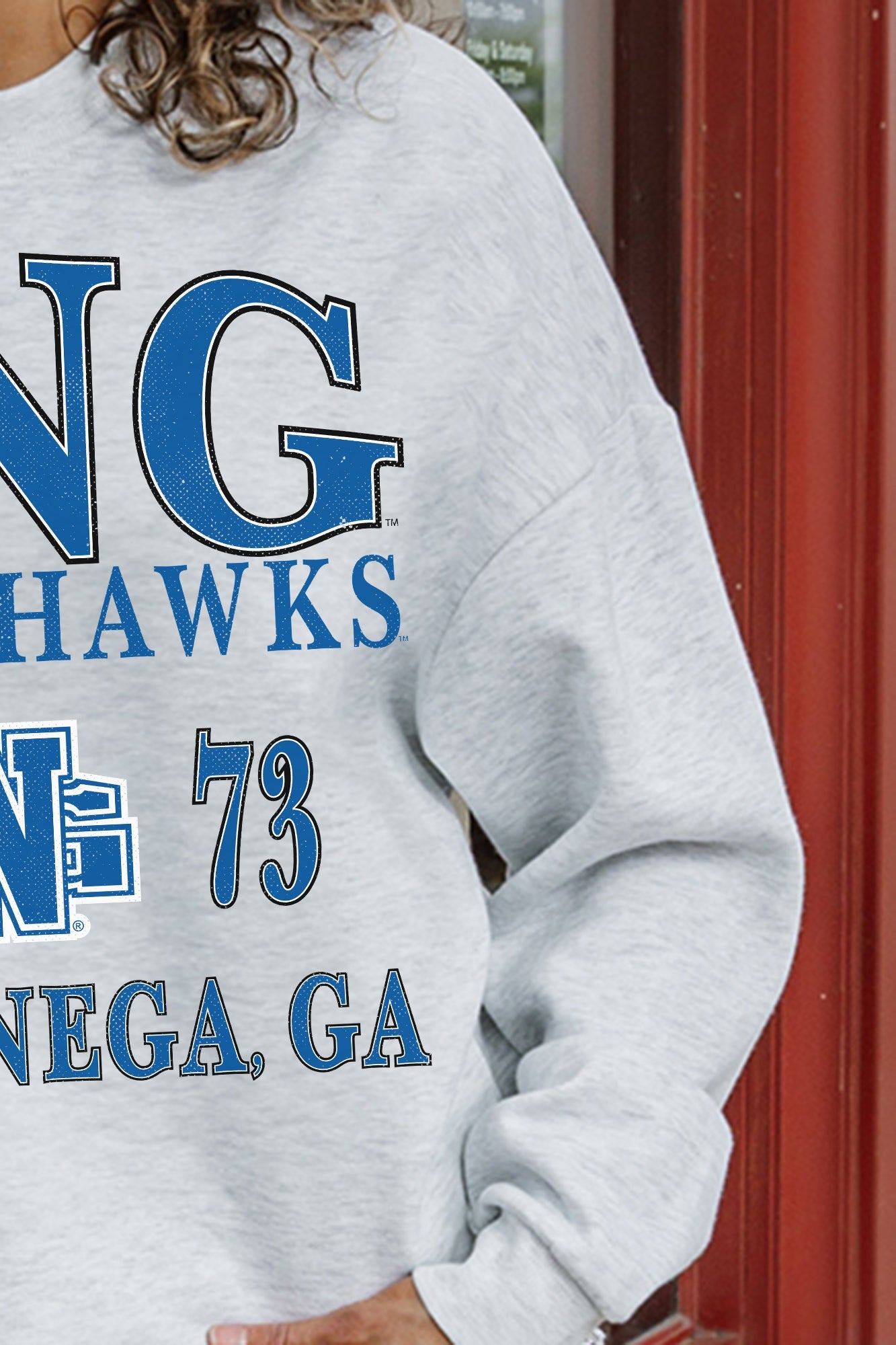 NORTH GEORGIA NIGHTHAWKS ALLEGIANCE PREMIUM FLEECE DROP SHOULDER CREWNECK PULLOVER