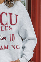 NORTH CAROLINA CENTRAL EAGLES ALLEGIANCE PREMIUM FLEECE DROP SHOULDER CREWNECK PULLOVER