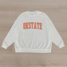 OKLAHOMA STATE COWBOYS ALL-STAR APPEAL PREMIUM FLEECE DROP SHOULDER CREWNECK PULLOVER BY MADI PREWETT TROUTT