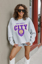 ORLANDO CITY SC PITCH PRIDE PREMIUM FLEECE DROP SHOULDER CREWNECK PULLOVER