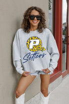 PACE SETTERS GOING WILD PREMIUM FLEECE DROP SHOULDER CREWNECK PULLOVER