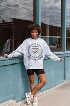 PITTSBURGH STEELERS SUPERSTAR PREMIUM FLEECE DROP SHOULDER CREWNECK PULLOVER