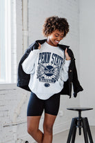 PENN STATE NITTANY LIONS BASES LOADED PREMIUM FLEECE DROP SHOULDER CREWNECK PULLOVER