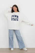 PENN STATE NITTANY LIONS ALL-STAR STYLE PREMIUM FLEECE DROP SHOULDER CREWNECK PULLOVER BY MADI PREWETT TROUTT