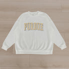 PURDUE BOILERMAKERS ALL-STAR APPEAL PREMIUM FLEECE DROP SHOULDER CREWNECK PULLOVER BY MADI PREWETT TROUTT