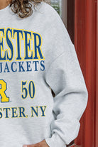 ROCHESTER YELLOWJACKETS ALLEGIANCE PREMIUM FLEECE DROP SHOULDER CREWNECK PULLOVER