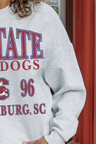 SOUTH CAROLINA STATE BULLDOGS ALLEGIANCE PREMIUM FLEECE DROP SHOULDER CREWNECK PULLOVER