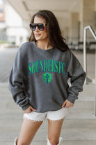 SEATTLE SOUNDERS FC SEAL THE DEAL PREMIUM FLEECE DROP SHOULDER CREWNECK PULLOVER