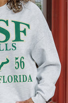 SOUTH FLORIDA BULLS ALLEGIANCE PREMIUM FLEECE DROP SHOULDER CREWNECK PULLOVER