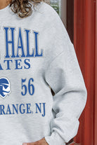 SETON HALL PIRATES ALLEGIANCE PREMIUM FLEECE DROP SHOULDER CREWNECK PULLOVER