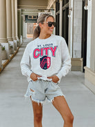 ST. LOUIS CITY SC PITCH PRIDE PREMIUM FLEECE DROP SHOULDER CREWNECK PULLOVER