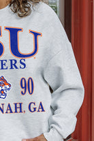 SAVANNAH STATE TIGERS ALLEGIANCE PREMIUM FLEECE DROP SHOULDER CREWNECK PULLOVER