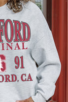 STANFORD CARDINAL ALLEGIANCE PREMIUM FLEECE DROP SHOULDER CREWNECK PULLOVER