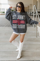 ST. JOHN'S RED STORM WILD TAILGATE PREMIUM FLEECE DROP SHOULDER CREWNECK PULLOVER