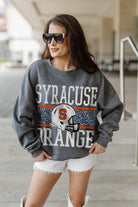 SYRACUSE ORANGE WILD TAILGATE PREMIUM FLEECE DROP SHOULDER CREWNECK PULLOVER