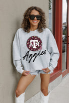 TEXAS A&M AGGIES GOING WILD PREMIUM FLEECE DROP SHOULDER CREWNECK PULLOVER