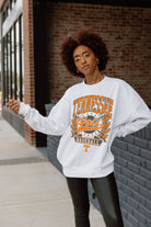 TENNESSEE VOLUNTEERS BASES LOADED PREMIUM FLEECE DROP SHOULDER CREWNECK PULLOVER