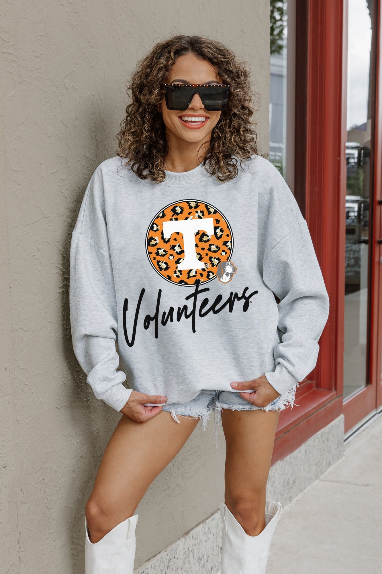 TENNESSEE VOLUNTEERS GOING WILD PREMIUM FLEECE DROP SHOULDER CREWNECK PULLOVER