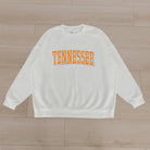 TENNESSEE VOLUNTEERS ALL-STAR APPEAL PREMIUM FLEECE DROP SHOULDER CREWNECK PULLOVER BY MADI PREWETT TROUTT