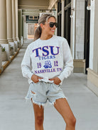 TENNESSEE STATE TIGERS ALLEGIANCE PREMIUM FLEECE DROP SHOULDER CREWNECK PULLOVER