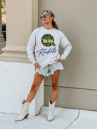 TOLEDO ROCKETS GOING WILD PREMIUM FLEECE DROP SHOULDER CREWNECK PULLOVER