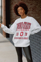 OHIO STATE BUCKEYES ALLEGIANCE PREMIUM FLEECE DROP SHOULDER CREWNECK PULLOVER