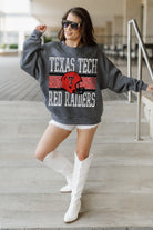 TEXAS TECH RED RAIDERS WILD TAILGATE PREMIUM FLEECE DROP SHOULDER CREWNECK PULLOVER