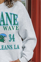 TULANE GREEN WAVE ALLEGIANCE PREMIUM FLEECE DROP SHOULDER CREWNECK PULLOVER