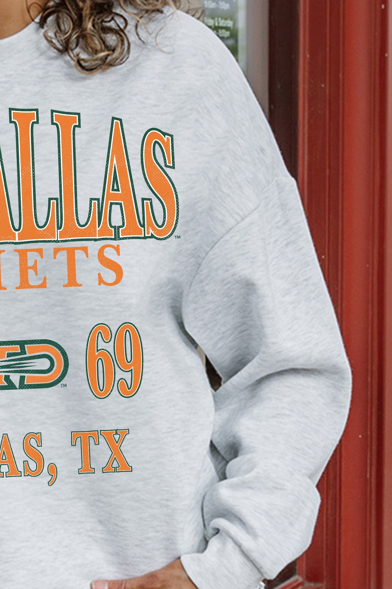 TEXAS AT DALLAS COMETS ALLEGIANCE PREMIUM FLEECE DROP SHOULDER CREWNECK PULLOVER