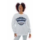 UCONN HUSKIES SIX-TIME CHAMPIONS PREMIUM FLEECE DROP SHOULDER CREWNECK PULLOVER