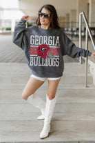 GEORGIA BULLDOGS WILD TAILGATE PREMIUM FLEECE DROP SHOULDER CREWNECK PULLOVER