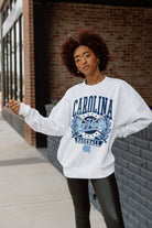 NORTH CAROLINA TAR HEELS BASES LOADED PREMIUM FLEECE DROP SHOULDER CREWNECK PULLOVER