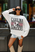 SOUTH CAROLINA GAMECOCKS FAIR CATCH PREMIUM FLEECE DROP SHOULDER CREWNECK PULLOVER