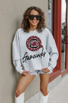 SOUTH CAROLINA GAMECOCKS GOING WILD PREMIUM FLEECE DROP SHOULDER CREWNECK PULLOVER