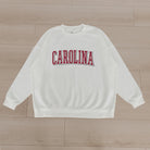 SOUTH CAROLINA GAMECOCKS ALL-STAR APPEAL PREMIUM FLEECE DROP SHOULDER CREWNECK PULLOVER BY MADI PREWETT TROUTT