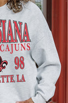 LOUISIANA RAGIN' CAJUNS ALLEGIANCE PREMIUM FLEECE DROP SHOULDER CREWNECK PULLOVER