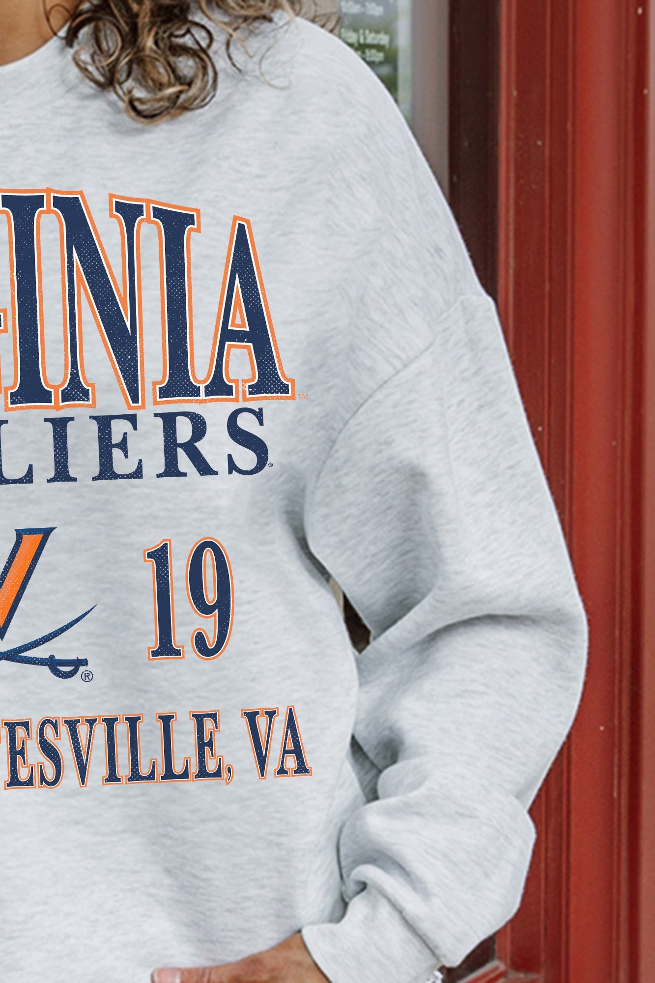 VIRGINIA CAVALIERS ALLEGIANCE PREMIUM FLEECE DROP SHOULDER CREWNECK PULLOVER