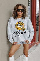 VIRGINIA COMMONWEALTH RAMS GOING WILD PREMIUM FLEECE DROP SHOULDER CREWNECK PULLOVER