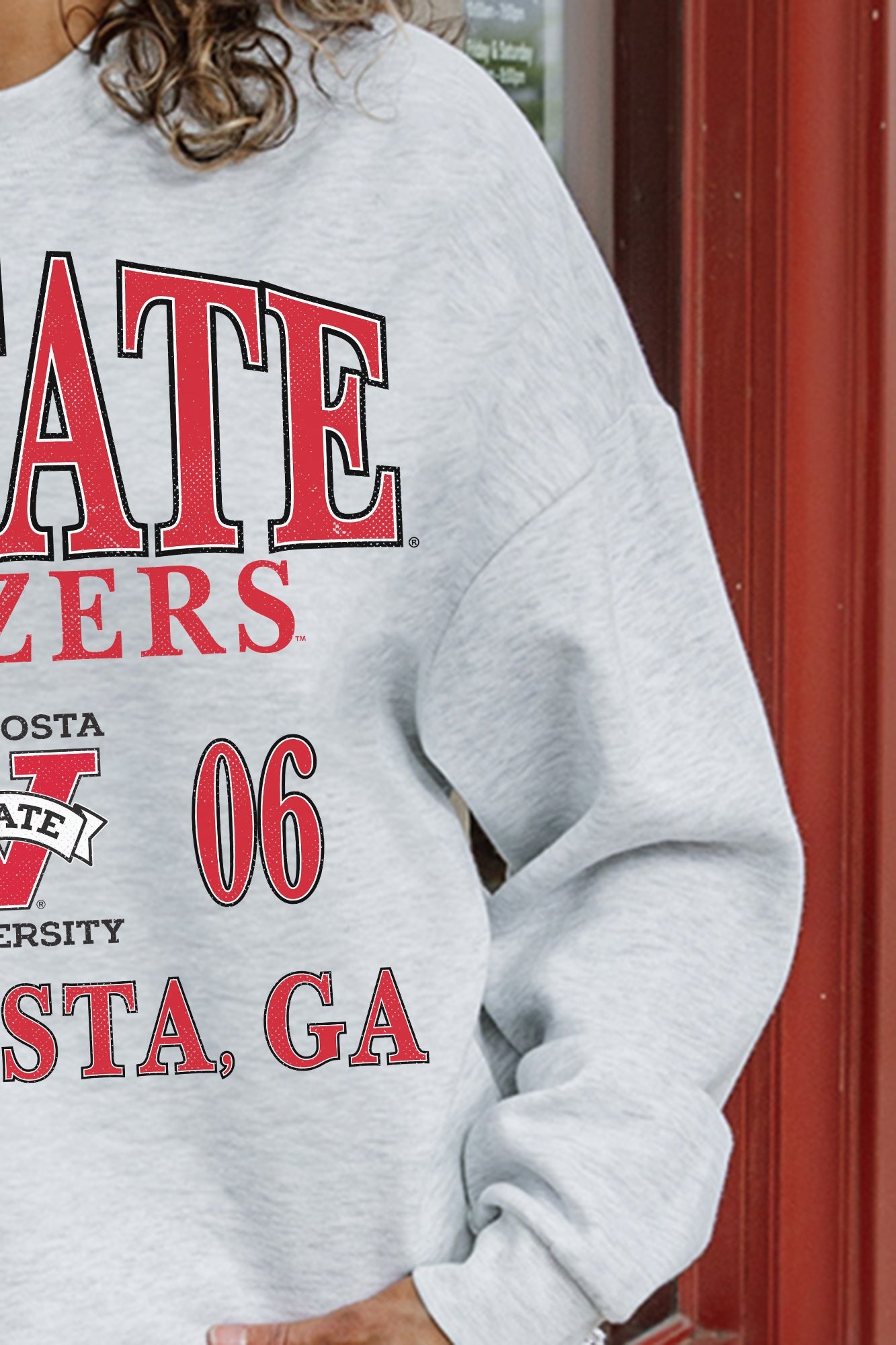 VALDOSTA STATE BLAZERS ALLEGIANCE PREMIUM FLEECE DROP SHOULDER CREWNECK PULLOVER