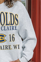 WISCONSIN-EAU CLAIRE BLUGOLDS ALLEGIANCE PREMIUM FLEECE DROP SHOULDER CREWNECK PULLOVER